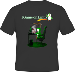 I Game on Linux! Shirts