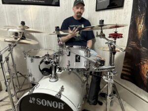 Theo on Drums